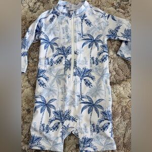 Janie and Jack one piece Rashguard swimsuit for boy